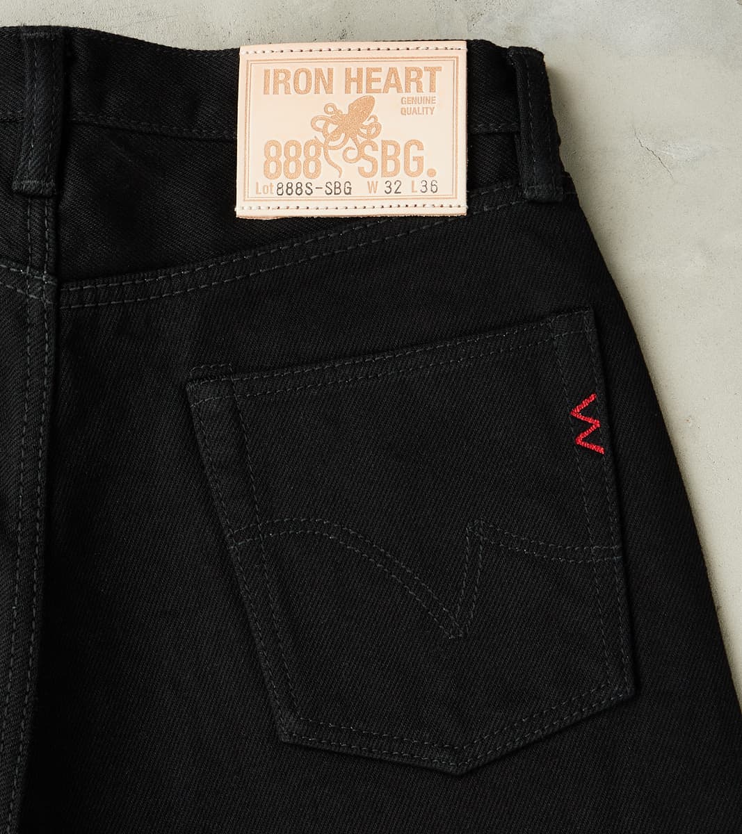 888S-SBG - High Rise Relaxed Tapered - 21oz Superblack Fade To Grey
