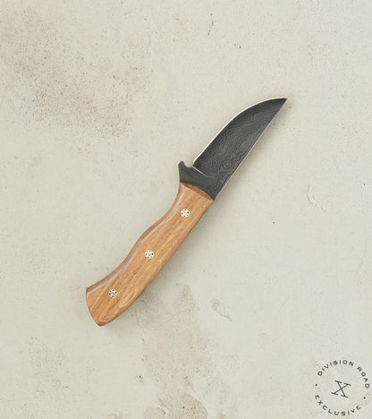 The Fields Artisan Handmade Damascus Steel & White Oak Fieldmate