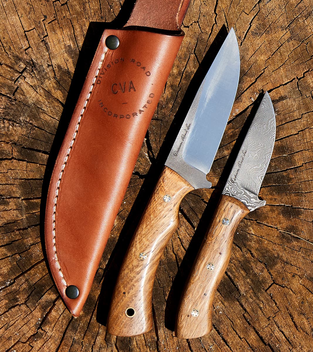 The Fields Artisan Handmade Nitro-V Stainless Steel & Blackened Red Oak Fieldmate