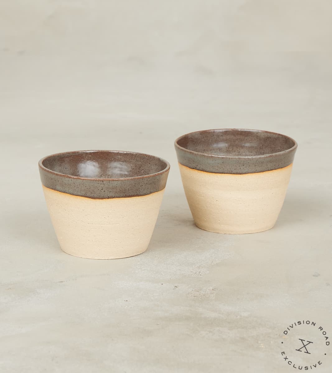 The Fields Artisan Hand Thrown Stoneware Everyday Mug - Sandstone & Graphite