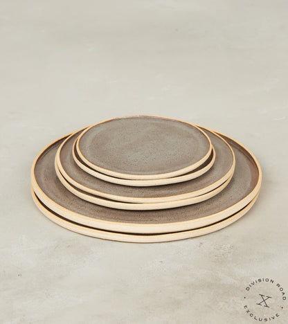 The Fields Artisan Hand Thrown Stoneware - Dinnerware Plate Sets - Graphite