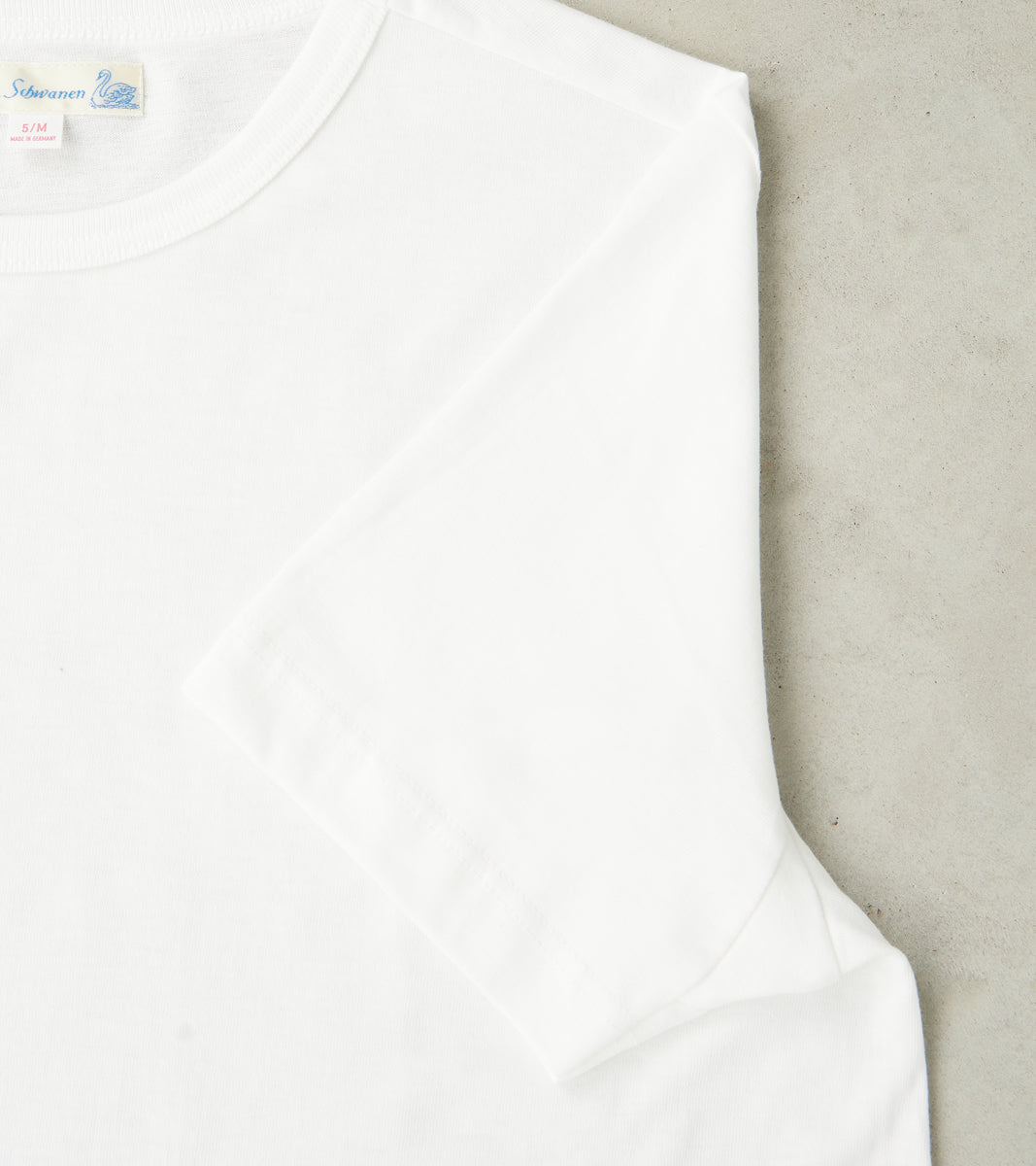 1950s Good Originals - 4.6oz Loopwheeled 1-Thread T-Shirt - 01 White