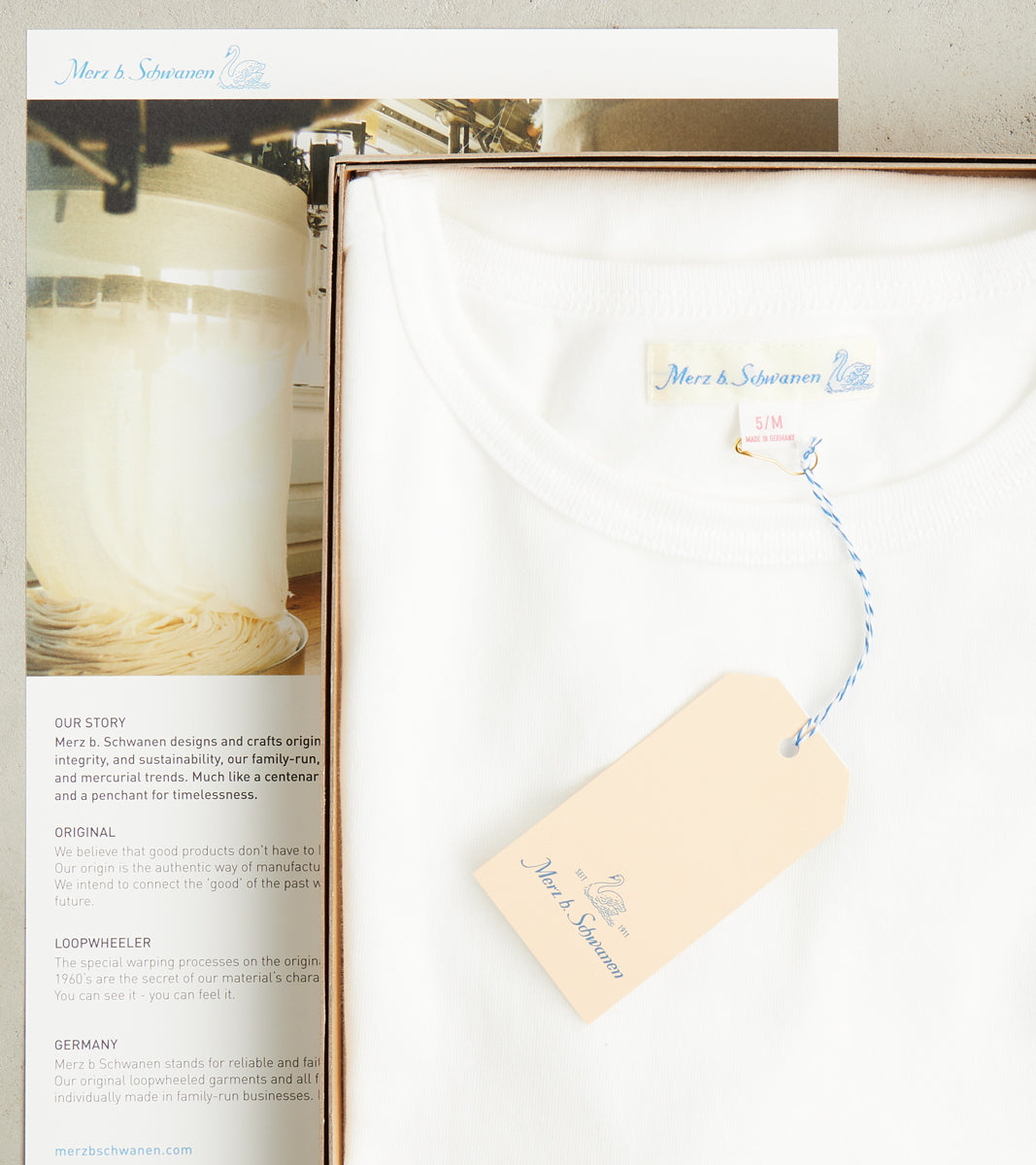 1950s Good Originals - 4.6oz Loopwheeled 1-Thread T-Shirt - 01 White