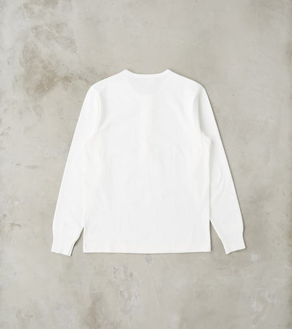 2M06 Good Originals - 6.8oz Vintage Machine 2-Thread Henley - 01 White