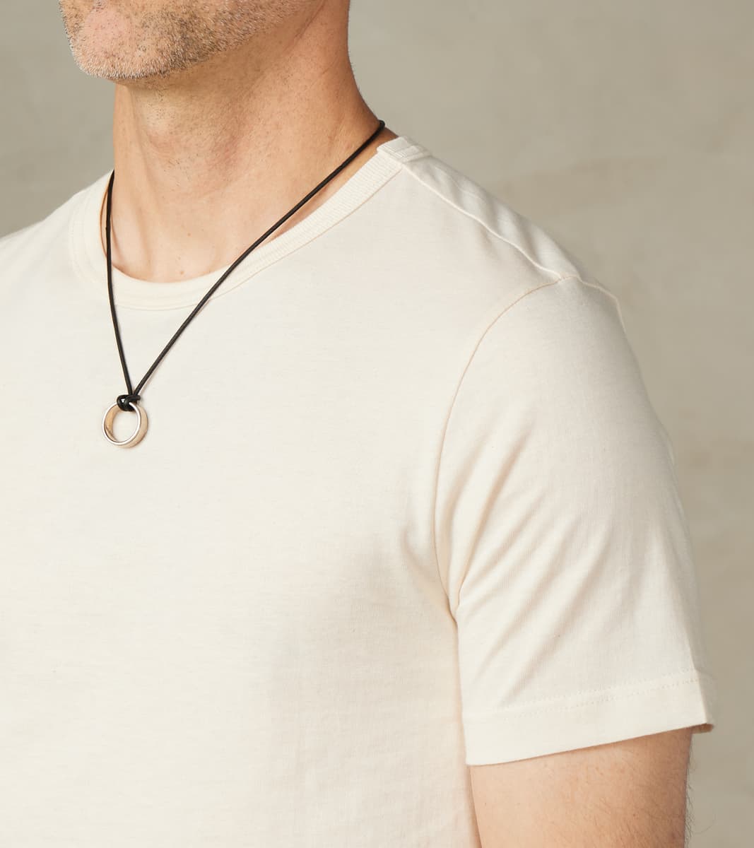 1950s Good Originals - 4.6oz Loopwheeled 1-Thread T-Shirt - 02 Nature