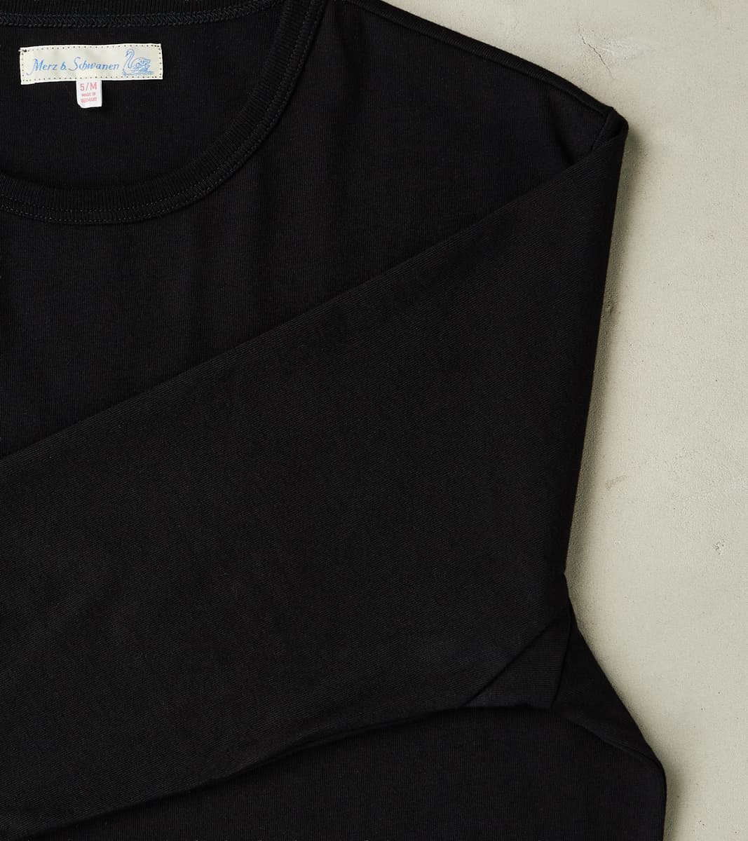 2M15LS Good Originals - 6.8oz Vintage Machine 2-Thread Longsleeve - 99 Deep Black