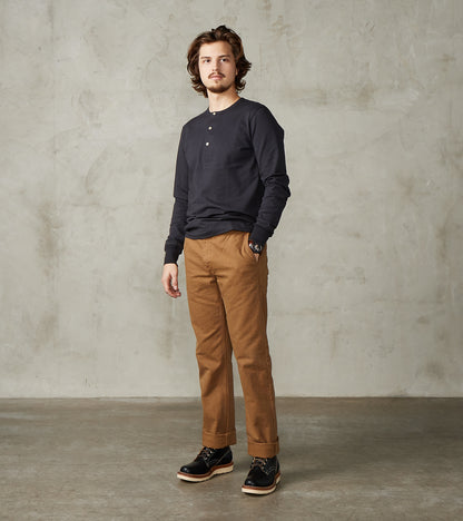 2M06 Good Originals - 6.8oz Vintage Machine 2-Thread Henley - 98 Charcoal