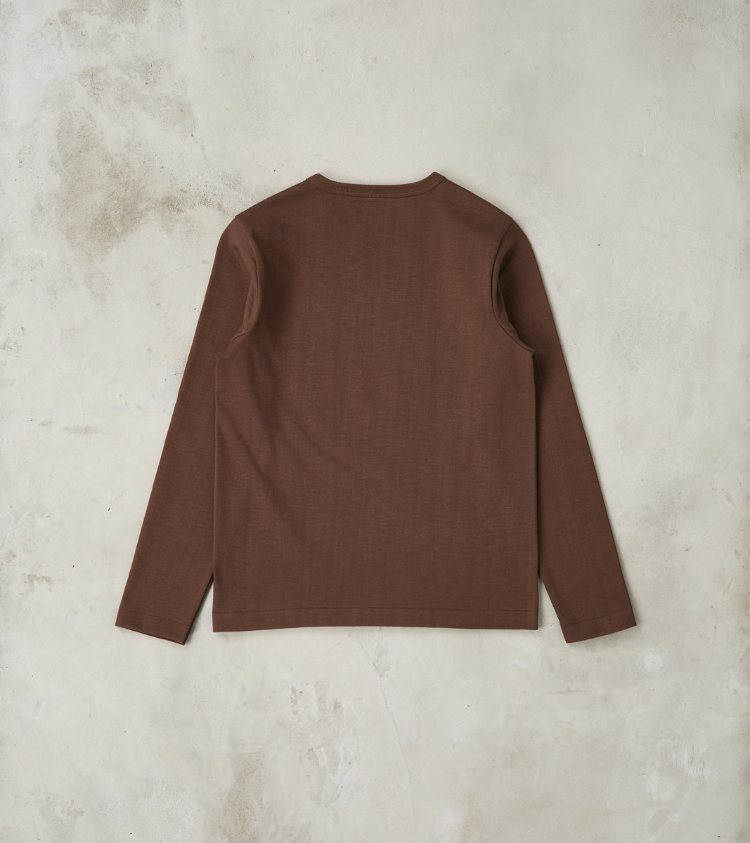 S218 Good Originals - 10.7oz Loopwheeled 2-Thread Heavyweight Longsleeve - 192 Chocolate