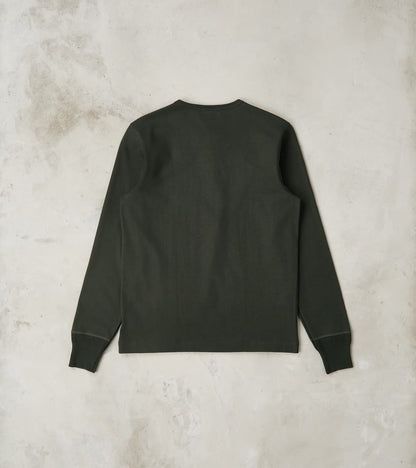 2M06 Good Originals - 6.8oz Vintage Machine 2-Thread Henley - 401 Forest
