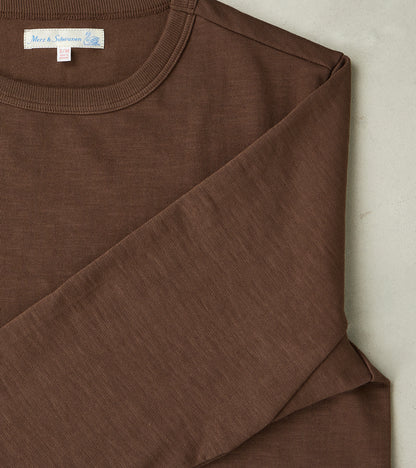S218 Good Originals - 10.7oz Loopwheeled 2-Thread Heavyweight Longsleeve - 192 Chocolate