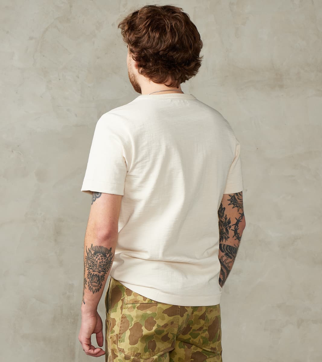S214 Good Originals - 10.7oz Loopwheeled 2-Thread Heavyweight T-Shirt - 02 Nature