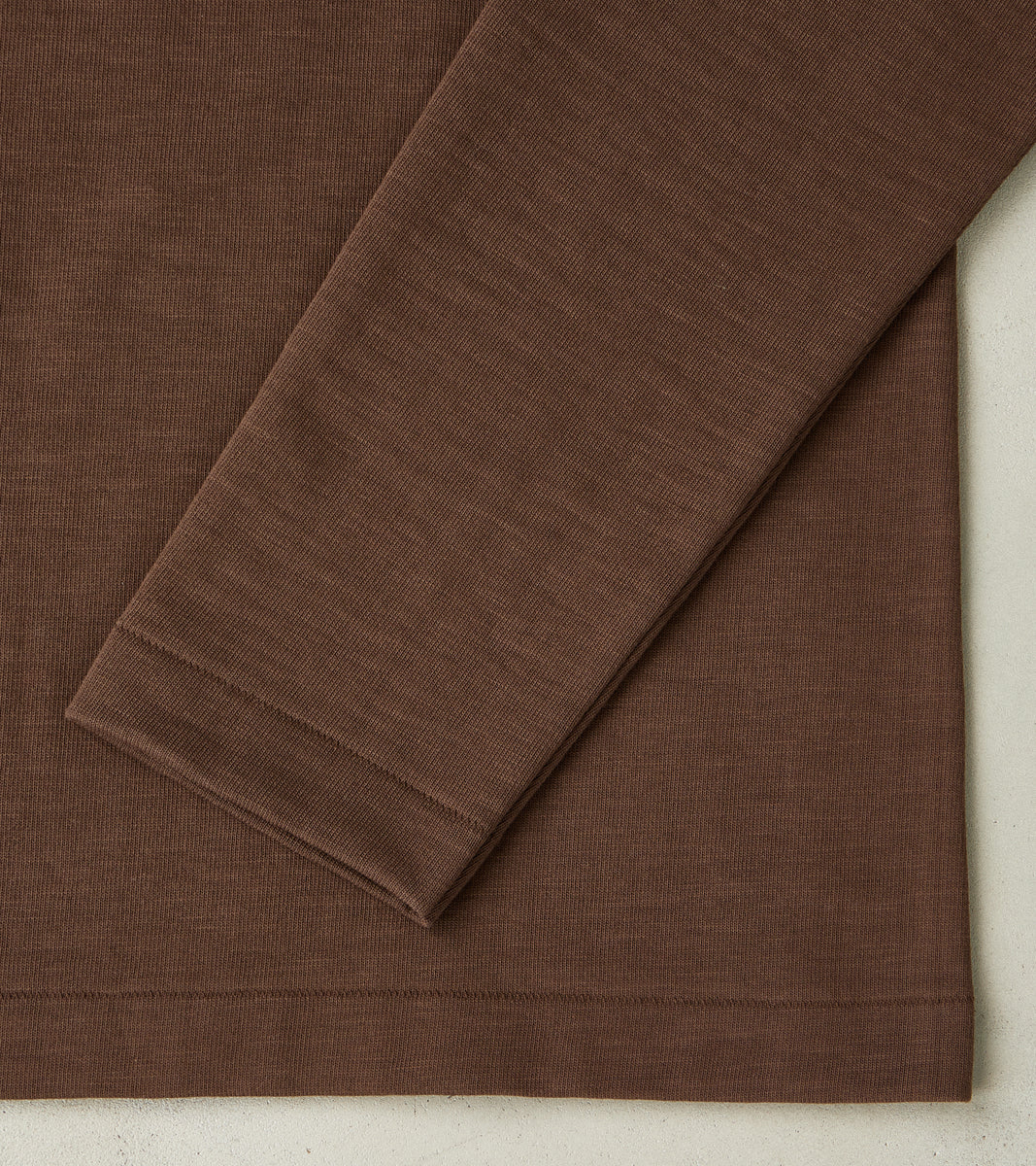 S218 Good Originals - 10.7oz Loopwheeled 2-Thread Heavyweight Longsleeve - 192 Chocolate