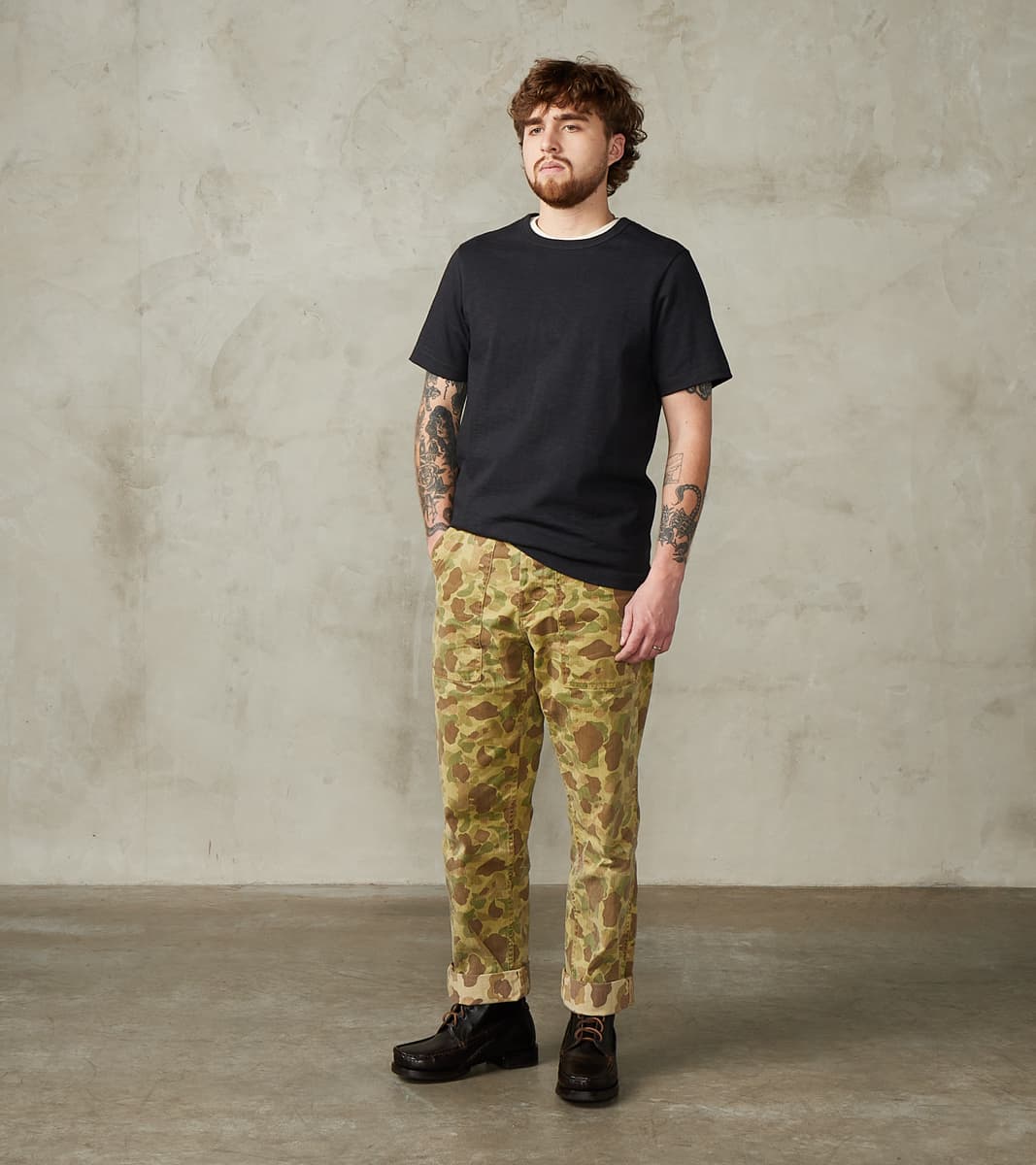 S214 Good Originals - 10.7oz Loopwheeled 2-Thread Heavyweight T-Shirt - 98 Charcoal