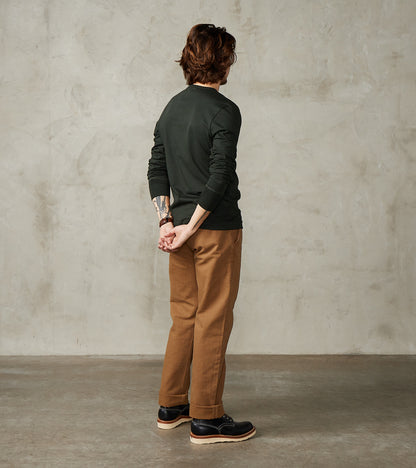 2M06 Good Originals - 6.8oz Vintage Machine 2-Thread Henley - 401 Forest