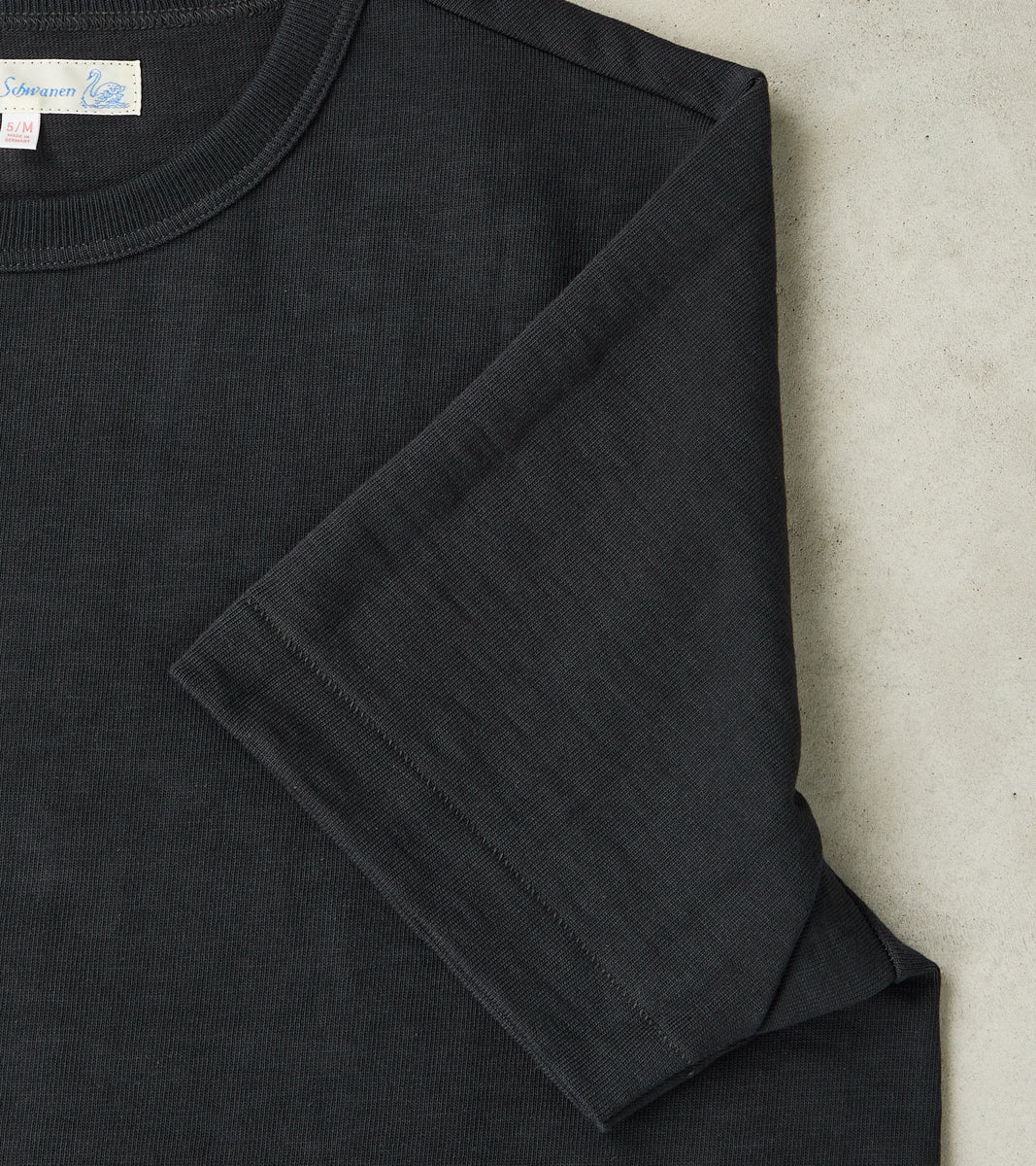 S214 Good Originals - 10.7oz Loopwheeled 2-Thread Heavyweight T-Shirt - 98 Charcoal