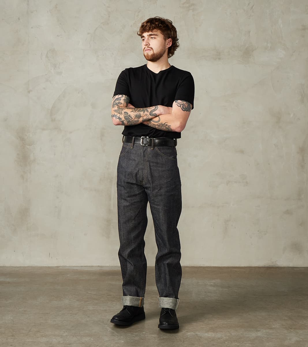 215 Good Originals - 7.2oz Loopwheeled 2-Thread T-Shirt - 99 Deep Black