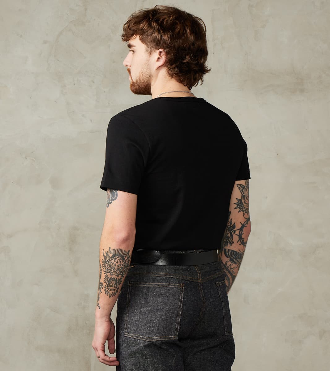 215 Good Originals - 7.2oz Loopwheeled 2-Thread T-Shirt - 99 Deep Black
