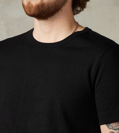 215 Good Originals - 7.2oz Loopwheeled 2-Thread T-Shirt - 99 Deep Black