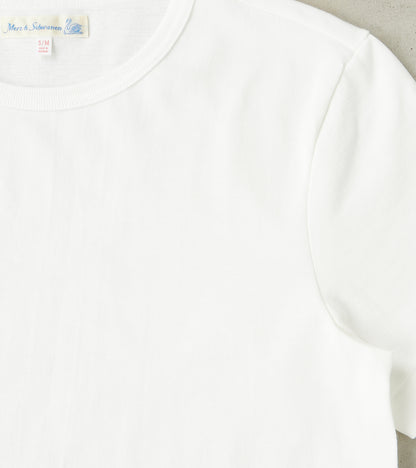 215 Good Originals - 7.2oz Loopwheeled 2-Thread T-Shirt - 01 White