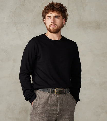 2M15LS Good Originals - 6.8oz Vintage Machine 2-Thread Longsleeve - 99 Deep Black