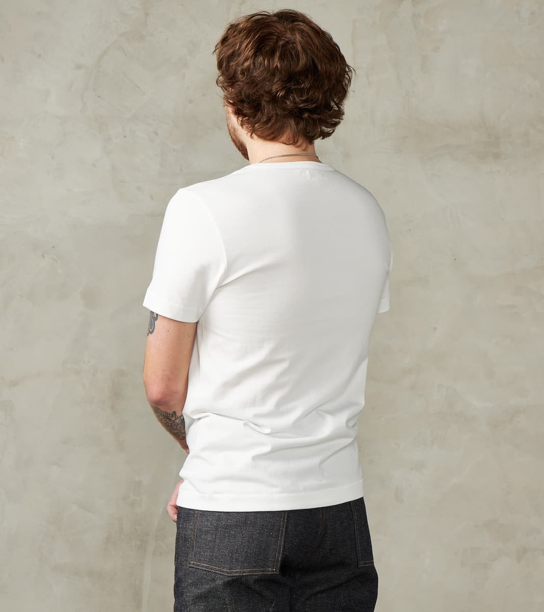 215 Good Originals - 7.2oz Loopwheeled 2-Thread T-Shirt - 01 White