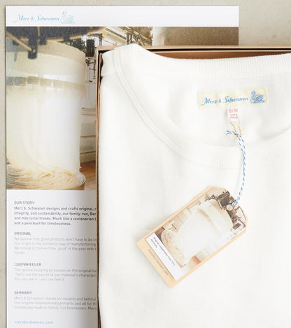215 Good Originals - 7.2oz Loopwheeled 2-Thread T-Shirt - 01 White