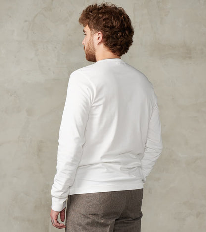 2M15LS Good Originals - 6.8oz Vintage Machine 2-Thread Longsleeve - 01 White
