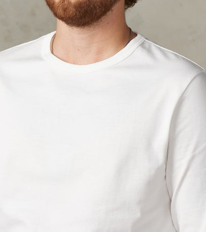 2M15LS Good Originals - 6.8oz Vintage Machine 2-Thread Longsleeve - 01 White