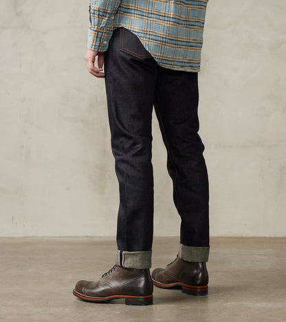 0405-BE - High Tapered - 18oz Indigo x Beige