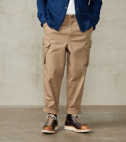 MotivMfg X Division Road Swiss Army Cargo Trousers - Desert Japanese High Density…