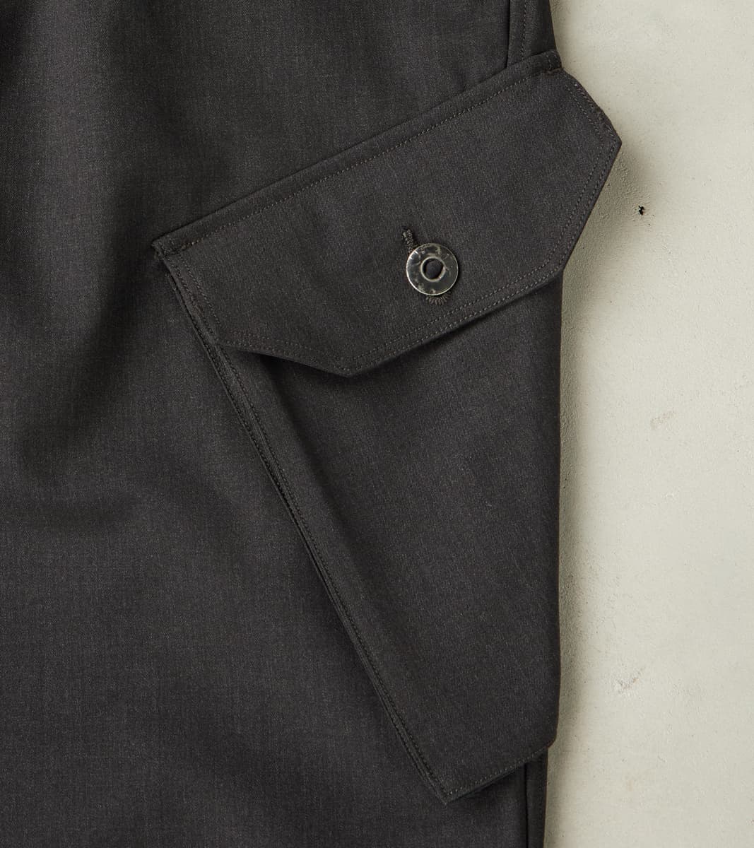 Swiss Army Cargo Trousers - Anthracite Optim® Wool Gabardine