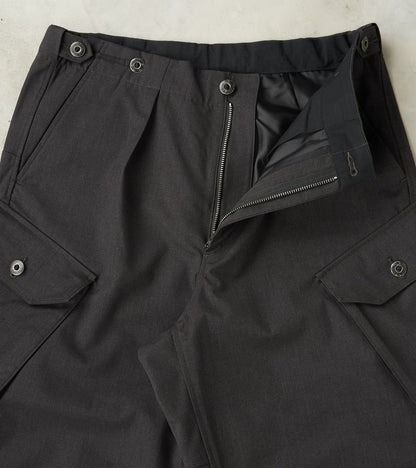 Swiss Army Cargo Trousers - Anthracite Optim® Wool Gabardine