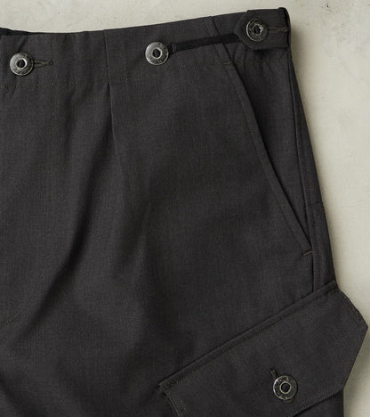 Swiss Army Cargo Trousers - Anthracite Optim® Wool Gabardine
