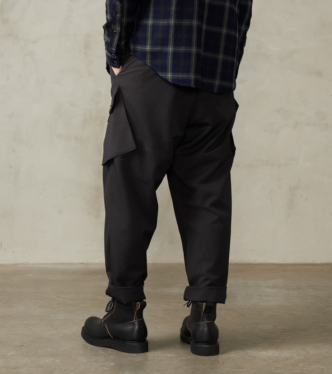 Swiss Army Cargo Trousers - Anthracite Optim® Wool Gabardine