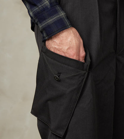 Swiss Army Cargo Trousers - Anthracite Optim® Wool Gabardine