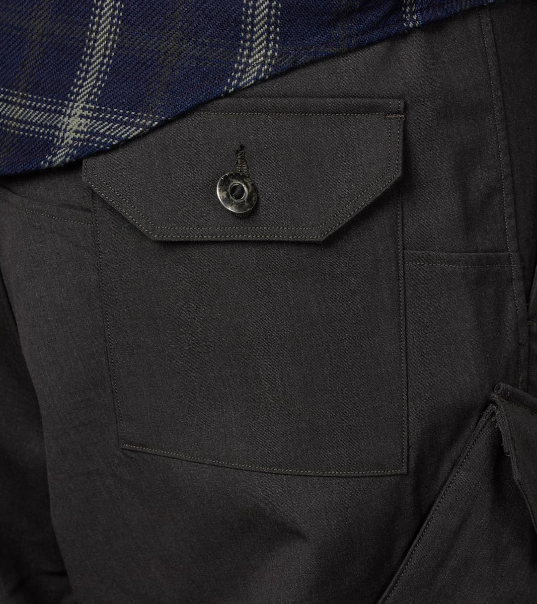 Swiss Army Cargo Trousers - Anthracite Optim® Wool Gabardine
