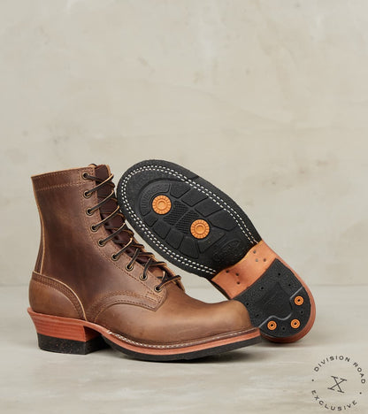 Western Rockabilly Boot - 11067 - Dr. Sole Split Supergrip Cork - Horween Natural Predator