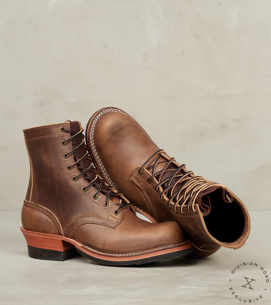 Western Rockabilly Boot - 11067 - Dr. Sole Split Supergrip Cork - Horween Natural Predator