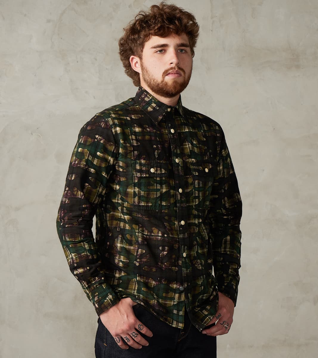 Original Madras Trading Co. x Division Road No.248 DR Field Pocket Utility Shirt …