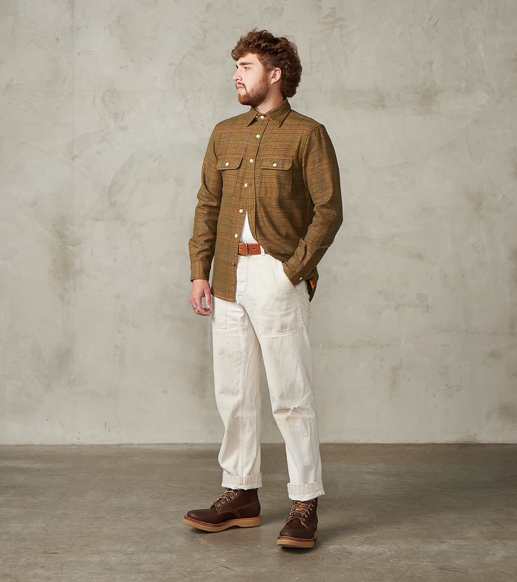 Original Madras Trading Co. x Division Road No.248 DR Field Pocket Utility Shirt …