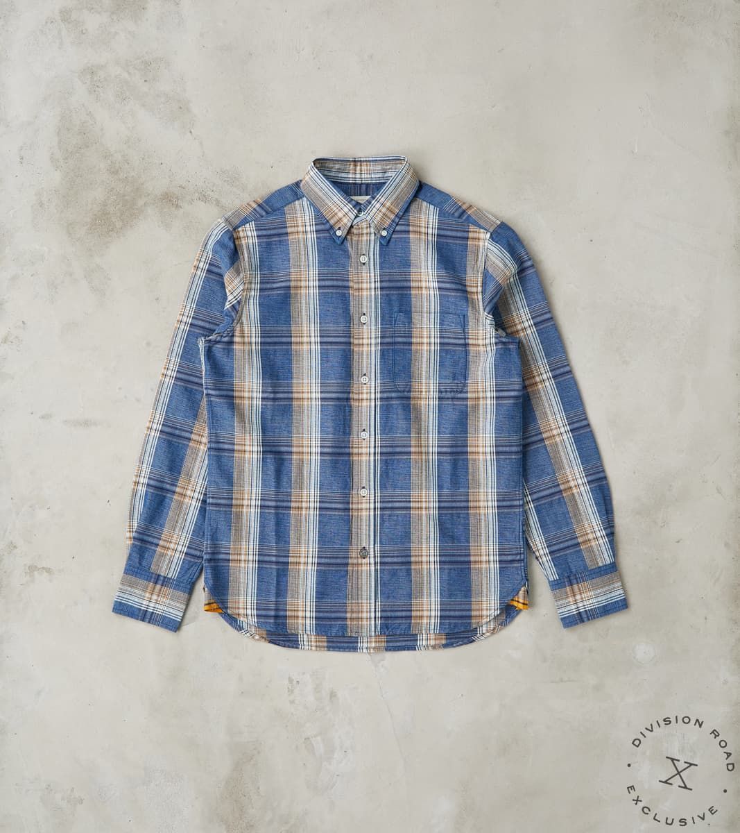 Original Madras Trading Co. x Division Road No.5 Classic Button Down - Handwoven …
