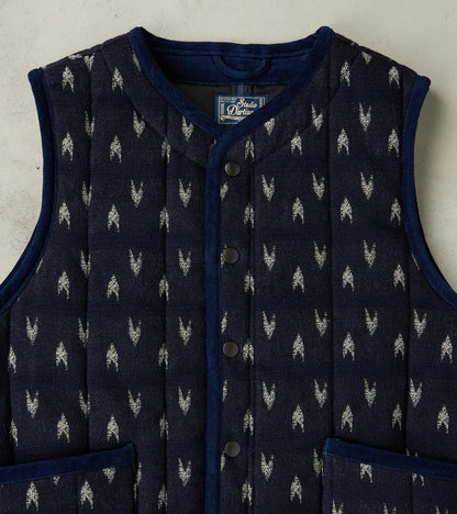 Arrow Yagasuri Indigo Sashiko Vest