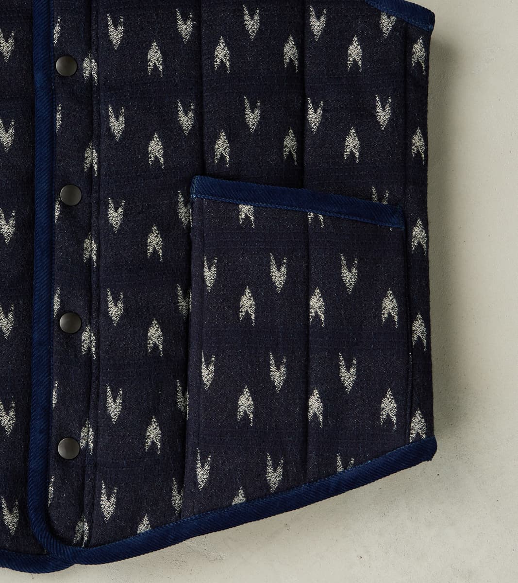 Arrow Yagasuri Indigo Sashiko Vest