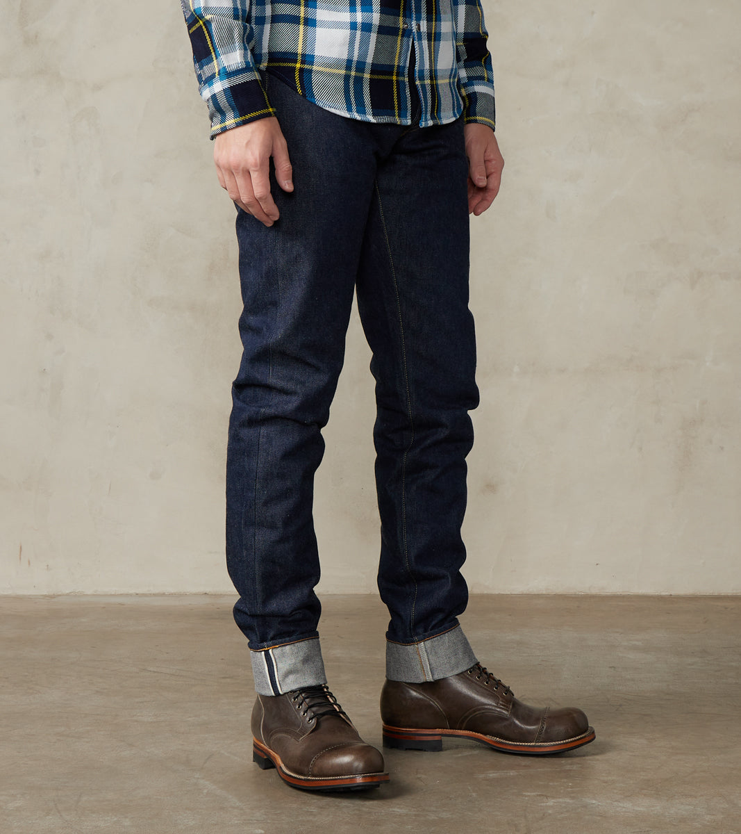 Studio D'Artisan SD-808 - Relaxed Tapered Natural Indigo
