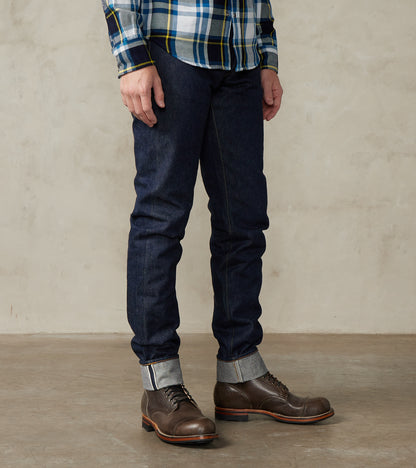 Studio D'Artisan SD-808 - Relaxed Tapered Natural Indigo