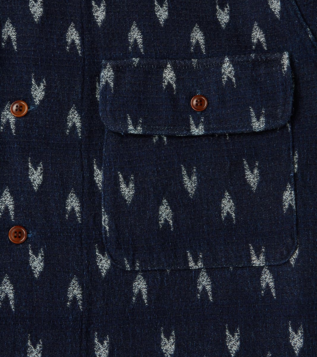 Arrow Yagasuri Indigo Sashiko Shirt