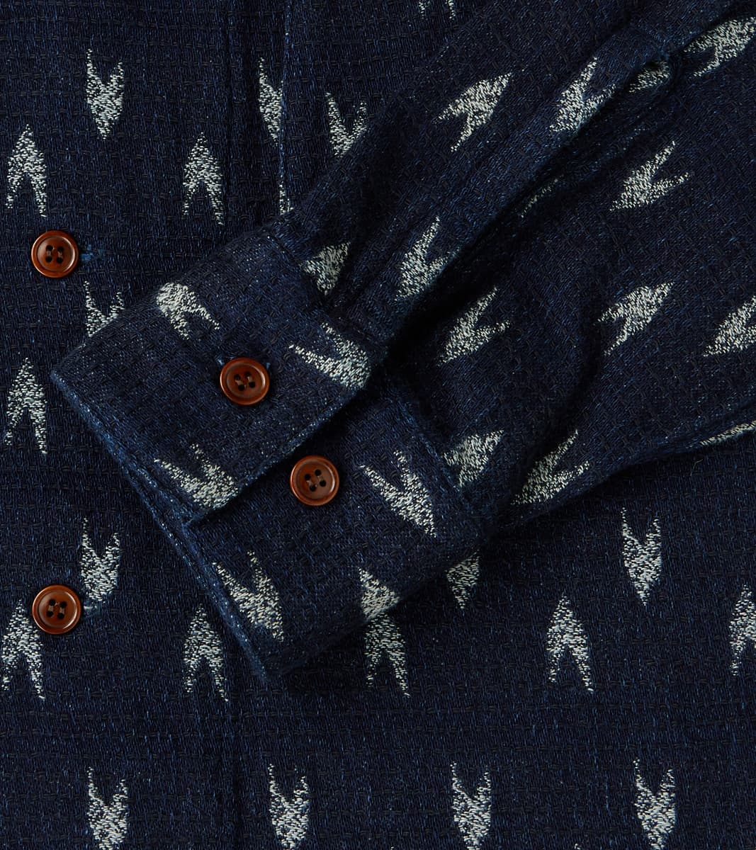 Arrow Yagasuri Indigo Sashiko Shirt