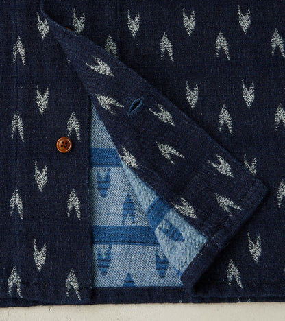 Arrow Yagasuri Indigo Sashiko Shirt