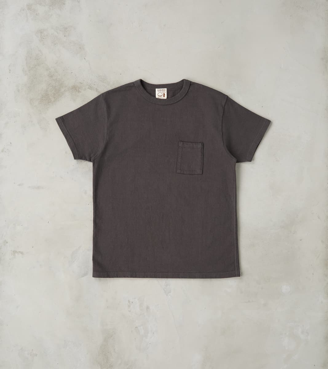 Samurai - SJST-SC03 Japanese Cotton Short Sleeve Pocket T-Shirt - Kuro…