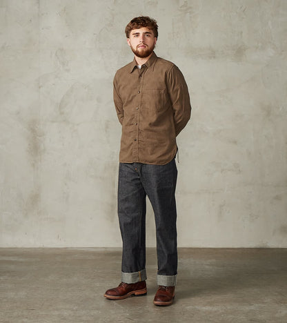 SSS26-ATW Olive Tropical Weather Dobby Shirt